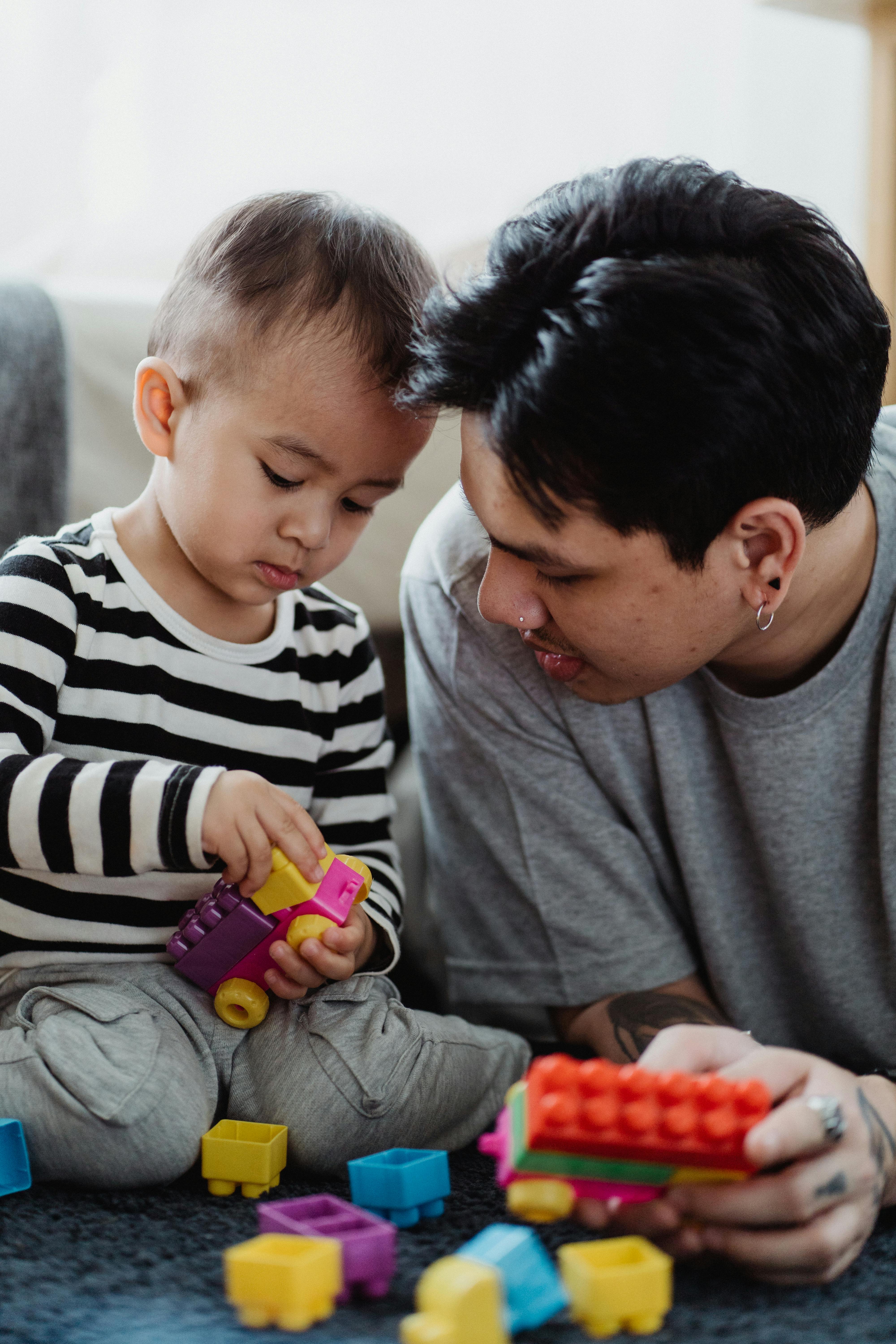 playing with toys